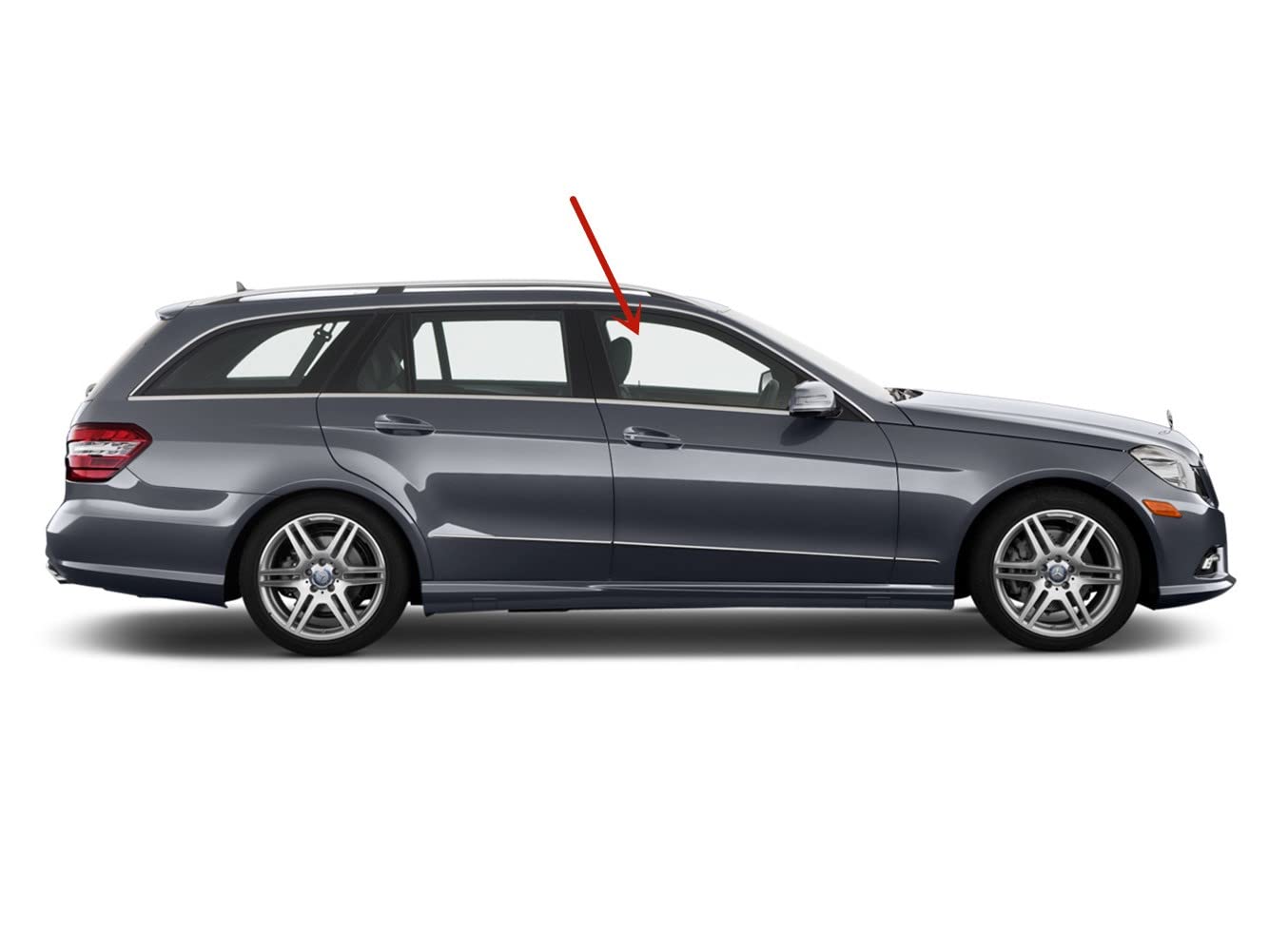 Tempered Passenger Right Side Front Door Window Door Glass Compatible with Mercedes Benz E250/E350/E400/E550/E63AMG 4 Door Sedan/Wagon 2010-2016 Models