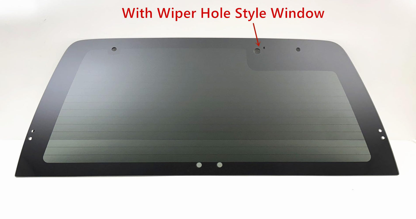 Privacy With Wiper Hole Style Heated Back LiftGate Window Back Glass Compatible with Chevrolet S10 Blazer 1991-1994/GMC Jimmy 1992-1994/GMC S15 Jimmy 1991/Oldsmobile Bravada 1991-1994 Models