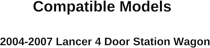 Passenger Right Side Rear Door Window Door Glass Compatible with Mitsubishi Lancer 4 Door Wagon 2004-2007 Models