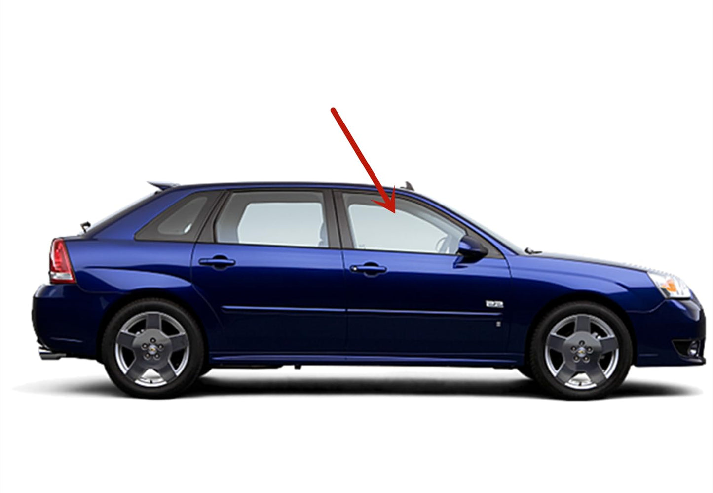 Passenger Right Side Front Door Window Door Glass Compatible with Chevrolet Malibu 2004-2007 / Malibu Classic 2008 Models