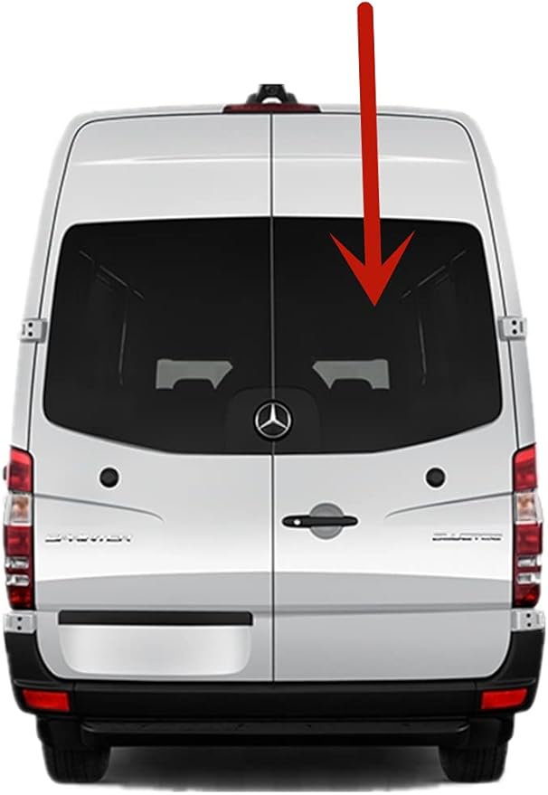 Factory Privacy Tinted Back Window Back Glass Passenger Right Side Compatible with Mercedes Benz Sprinter 2010-2018 Models