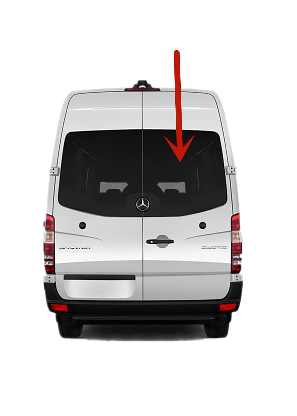 Factory Privacy Tinted Back Window Back Glass Passenger Right Side Compatible with Freightliner Sprinter/Dodge Sprinter 2007-2018 Models