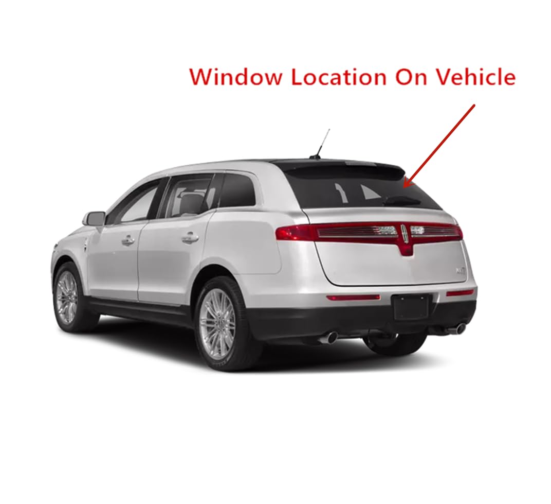 Tempered Back Tailgate Liftgate Window Back Glass Compatible with Lincoln MKT 2010-2019 Models