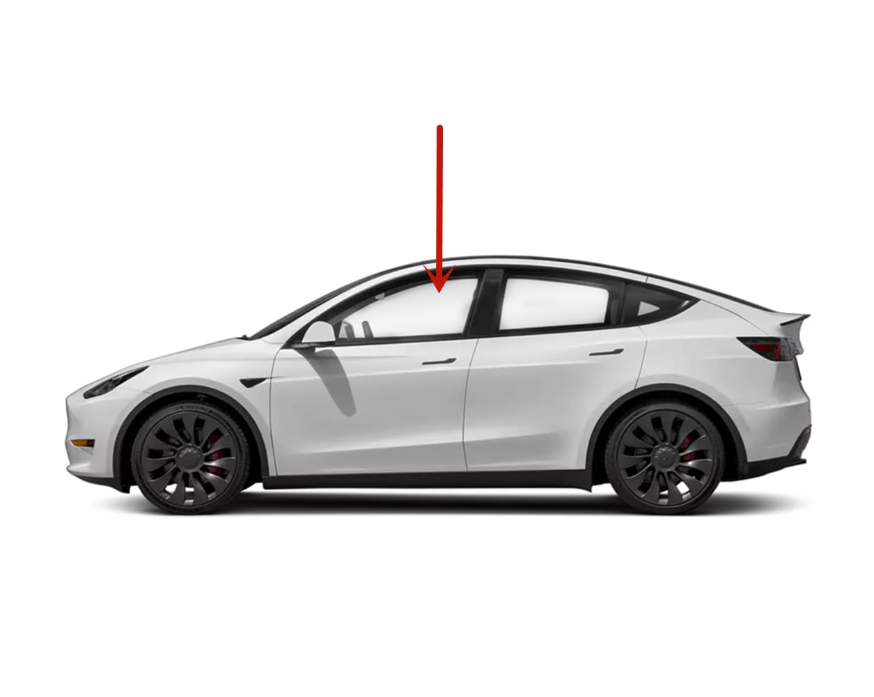 Tempered Driver Left Side Front Door Window Door Glass Compatible with Tesla Model Y 2020-2025 Models