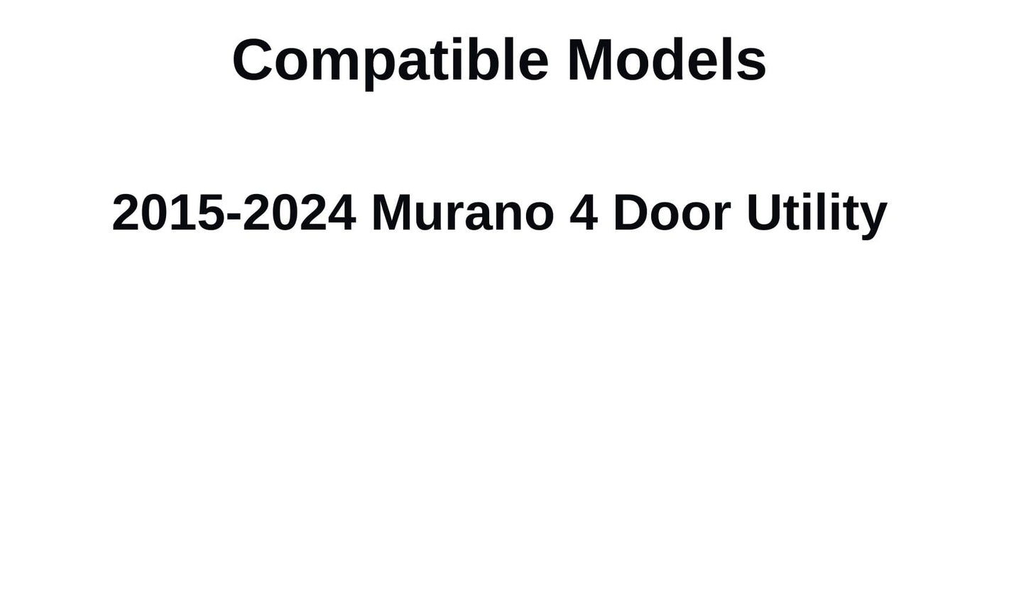 Heated Back Tailgate Window Back Glass Compatible with Nissan Murano 2015-2024 Models