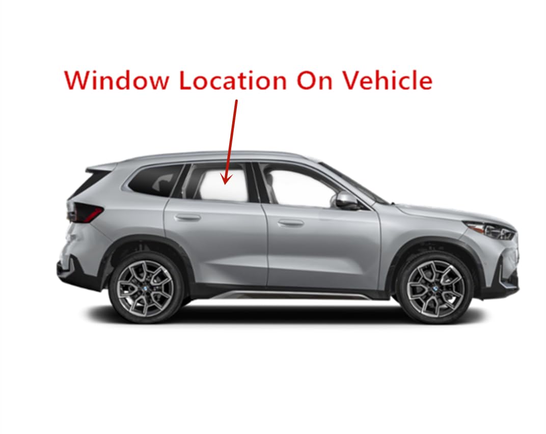 Clear Tempered Passenger Right Side Rear Door Window Glass Compatible with BMW X1 2023-2025 Models