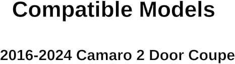 Tempered Passenger Right Side Quarter Window Quarter Glass Compatible with Chevrolet Camaro 2 Door Coupe 2016-2024 Models (Not For Convertible Models)