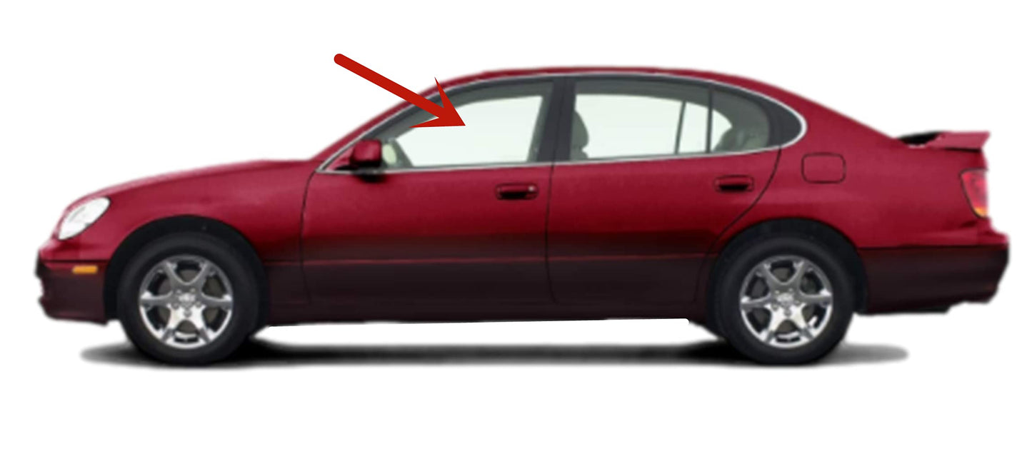 Driver Left Side Front Door Window Door Glass Compatible with Lexus GS430/Lexus GS300 2001-2005 Models