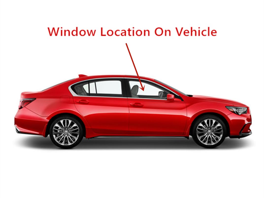 Laminated Passenger Right Side Front Door Window Door Glass Compatible with Acura RLX 2014-2020 Models