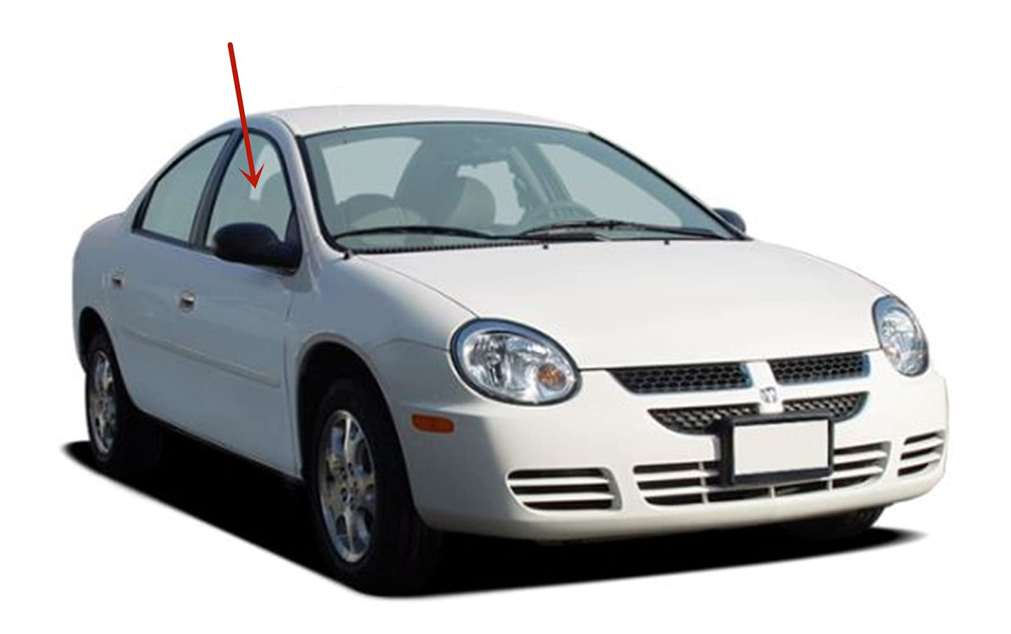 Passenger Right Side Front Door Window Door Glass Compatible with Dodge Neon/Plymouth Neon 4 Door Sedan 1995-1999 Models