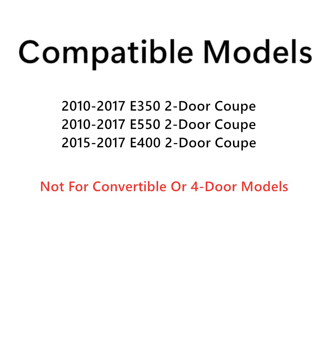 Tempered Driver Left Side Door Window Door Glass Compatible with Mercedes Benz E350 E400 E550 2-Door Coupe 2010-2017 Models