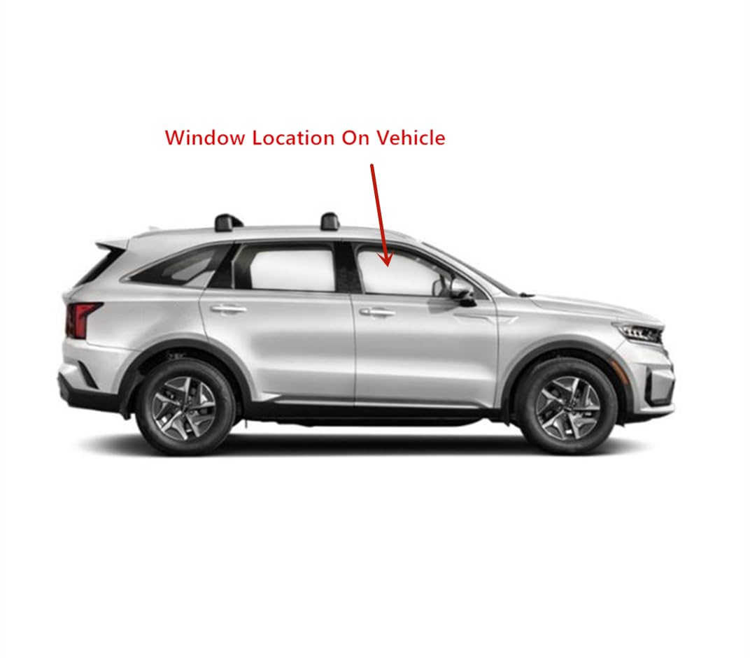 Laminated Passenger Right Side Front Door Window Door Glass Compatible with Kia Sorento 2021-2025 Models