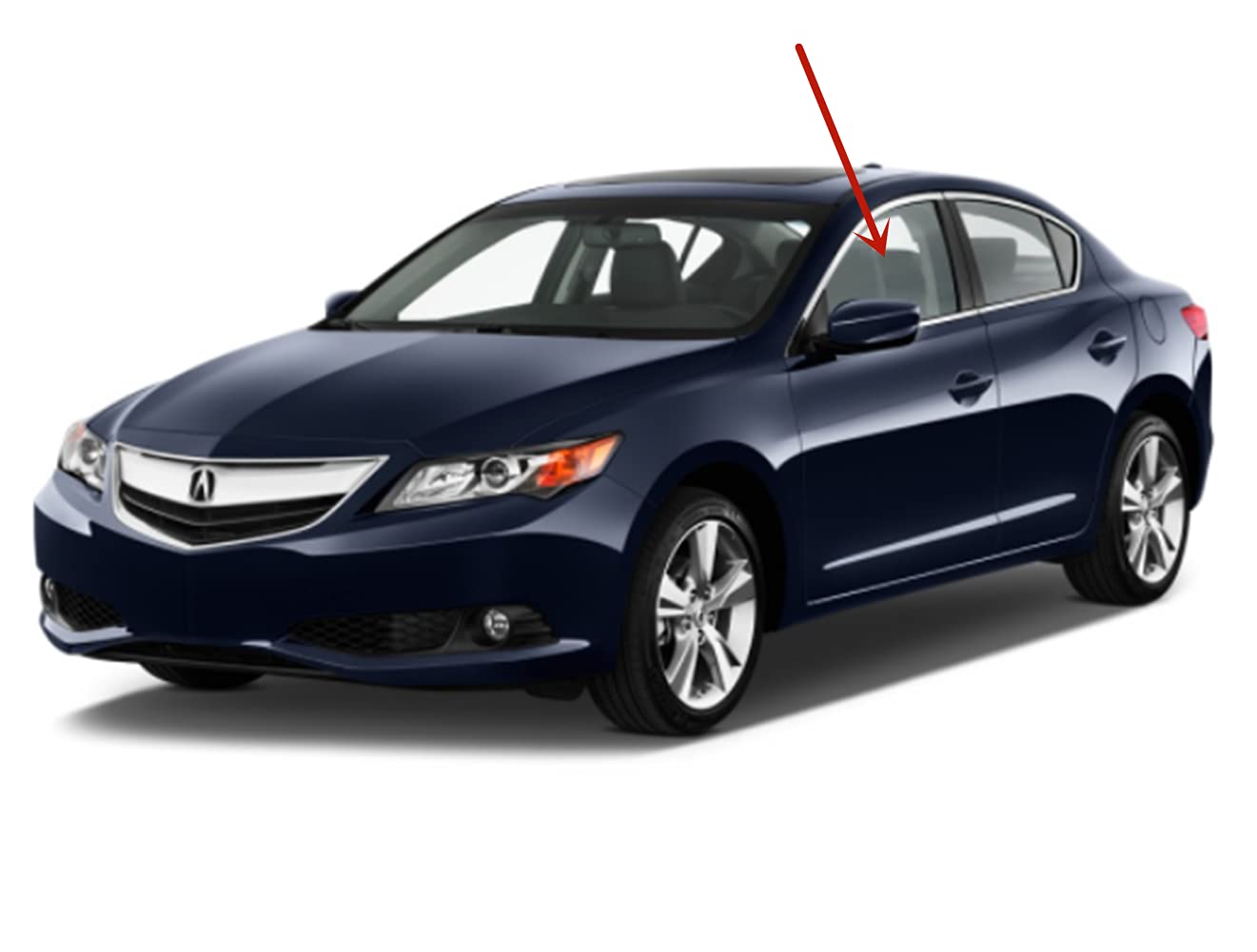 Driver Left Side Front Door Window Door Glass Compatible with Acura ILX 2013-2015 Models