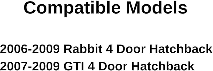 Passenger Right Side Front Door Window Door Glass Compatible with Volkswagen Rabbit 2006-2009 / GTI 2007-2009 4 Door Hatchback Models