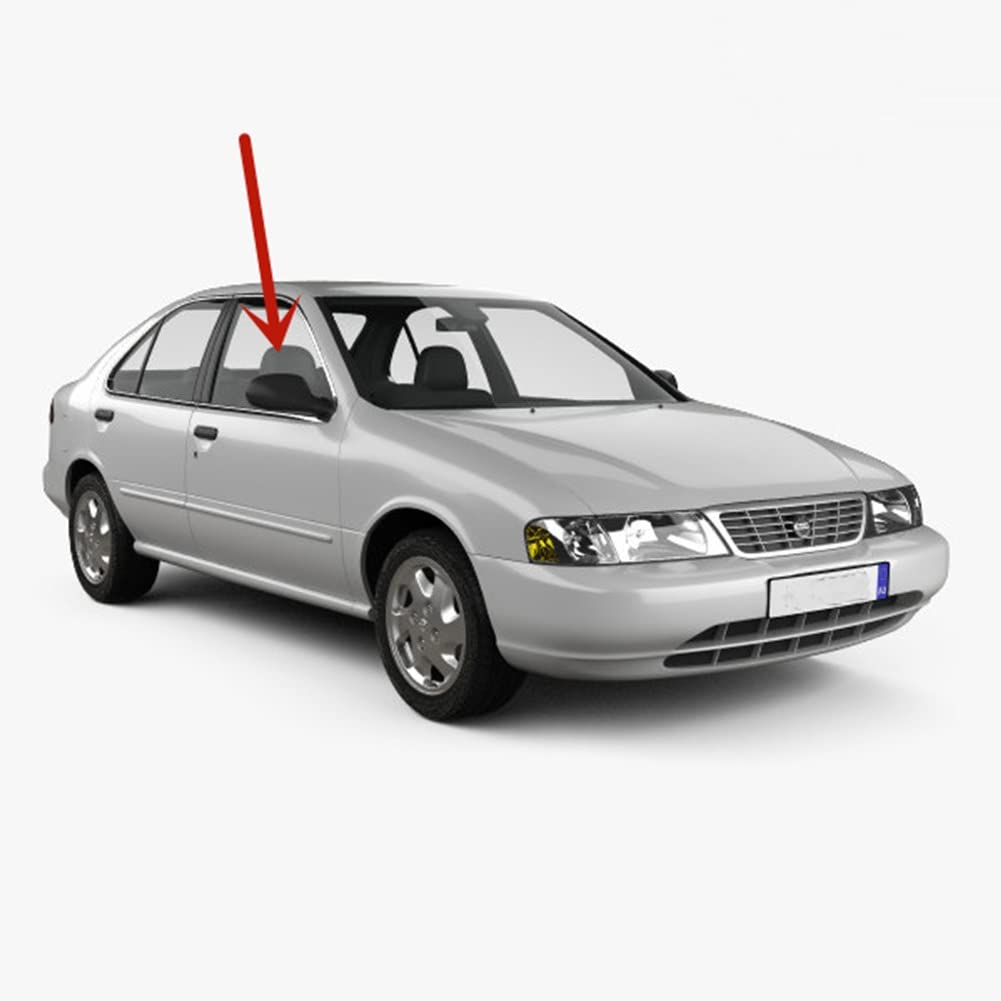Passenger Right Side Front Door Window Door Glass Compatible with Nissan Sentra 4 Door Sedan 1995-1999 Models