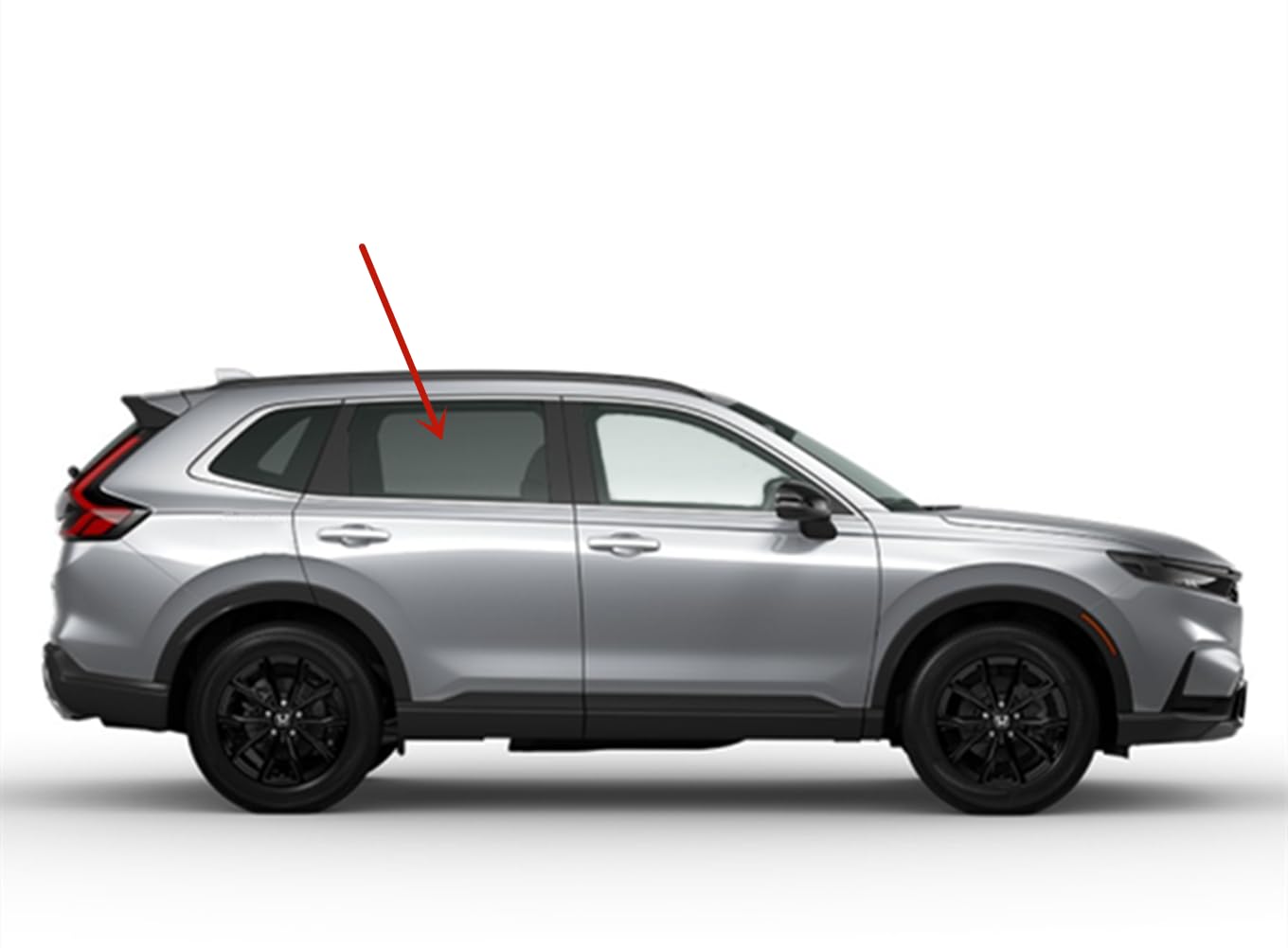 Tempered Passenger Right Side Rear Door Window Door Glass Compatible with Honda CR-V 2023-2025 Models