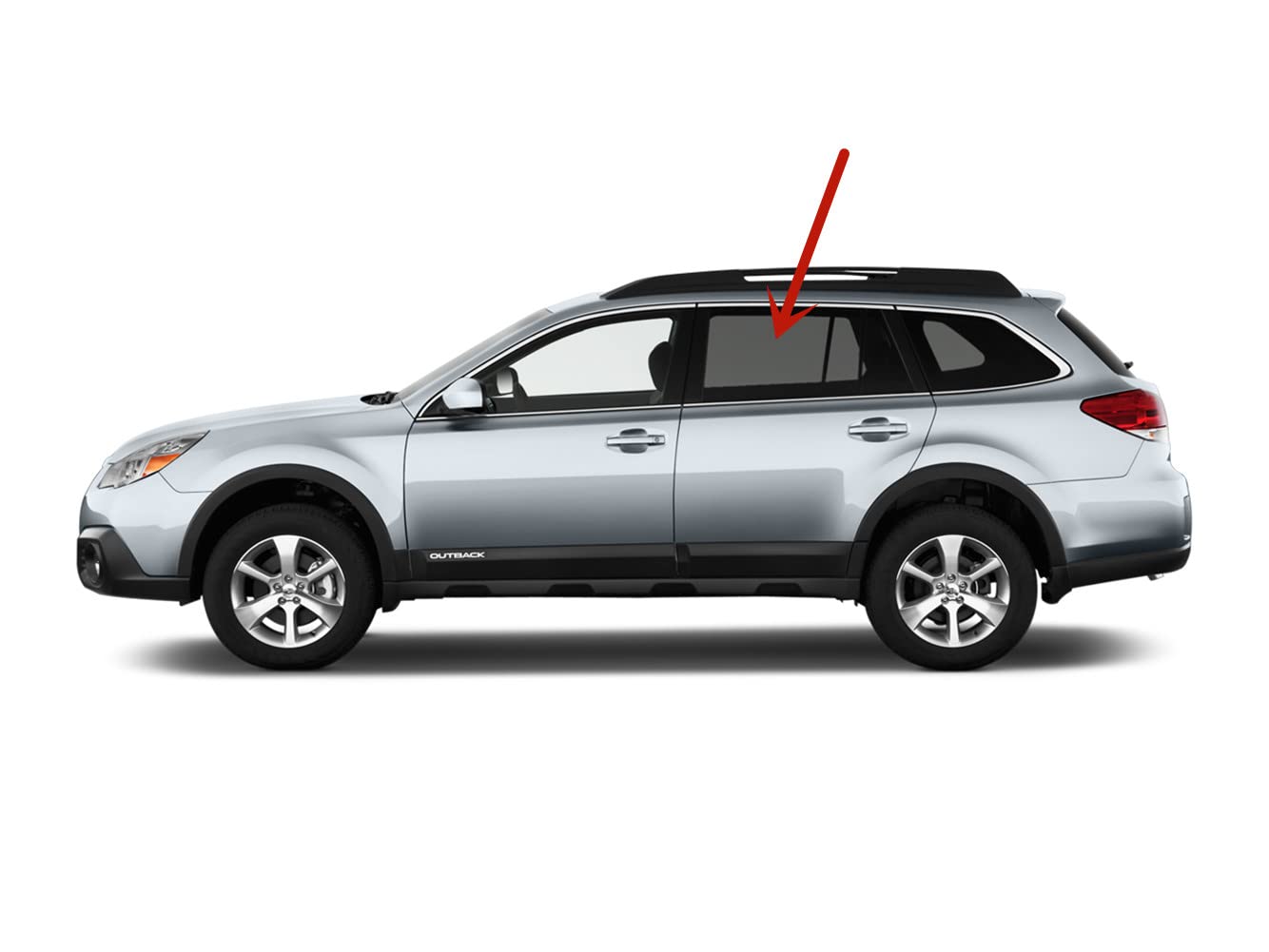Factory Privacy Tinted Tempered Driver Left Side Rear Door Window Door Glass Compatible with Subaru Outback 4 Door Wagon 2010-2014 Models