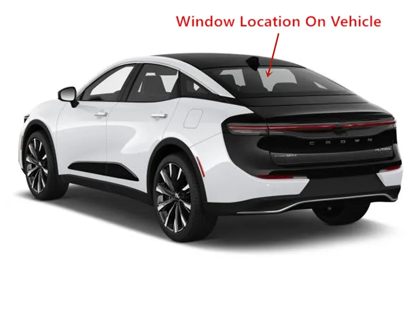 Heated Rear Back Window Back Glass Compatible with Toyota Crown 2023-2025 Models