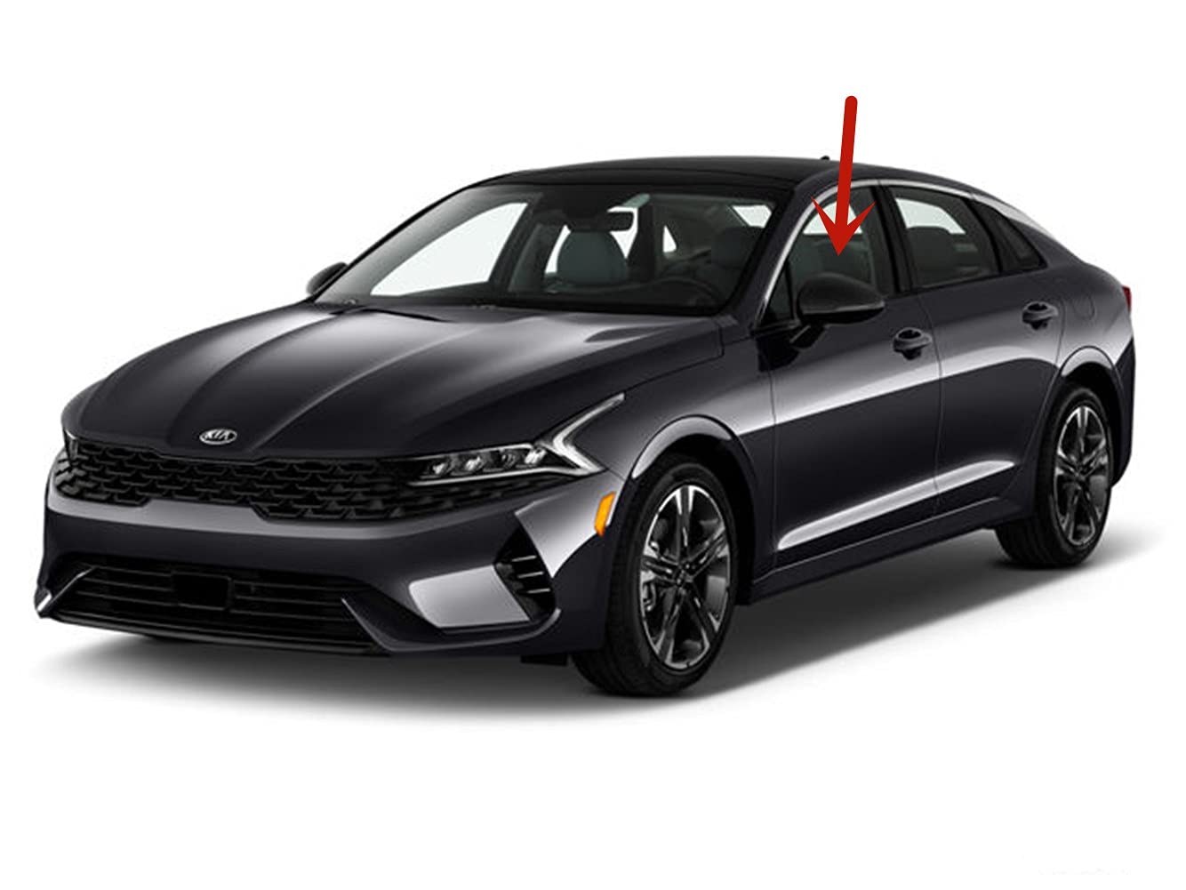 Driver Left Side Front Door Window Door Glass Compatible with Kia K5 2021-2025 Models