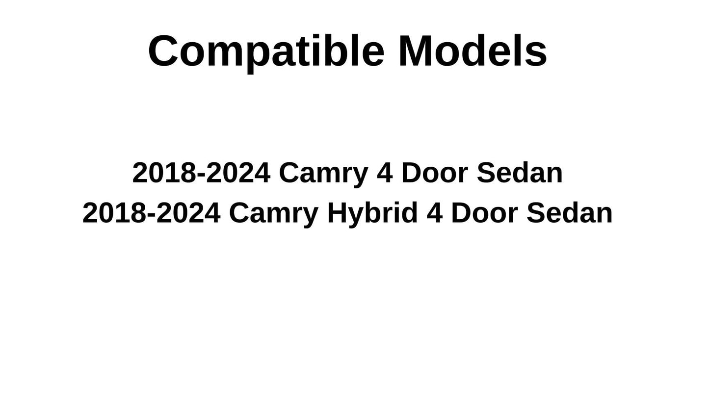 Driver Left Side Rear Vent Window Vent Glass Compatible with Toyota Camry 2018-2024 Models