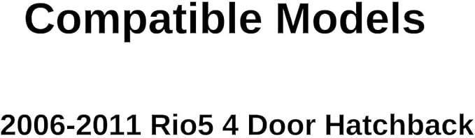 Driver Left Side Rear Door Window Door Glass Compatible with Kia Rio5 4 Door Hatchback 2006-2011 Models