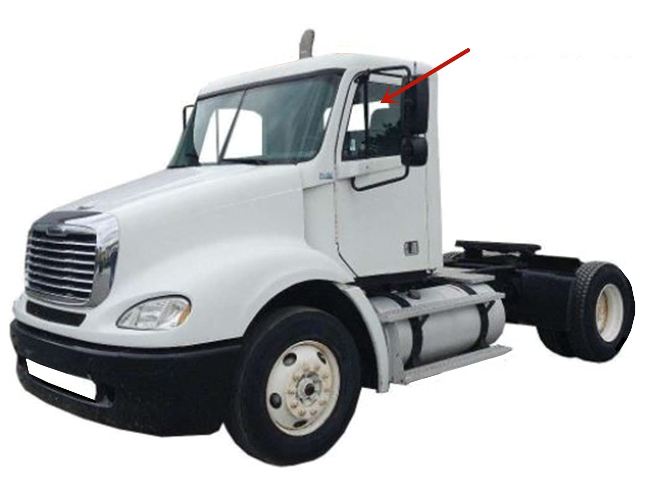 Front Door Window Door Glass Compatible with Freightliner Century Class C112 1996-2004 With Vent Models