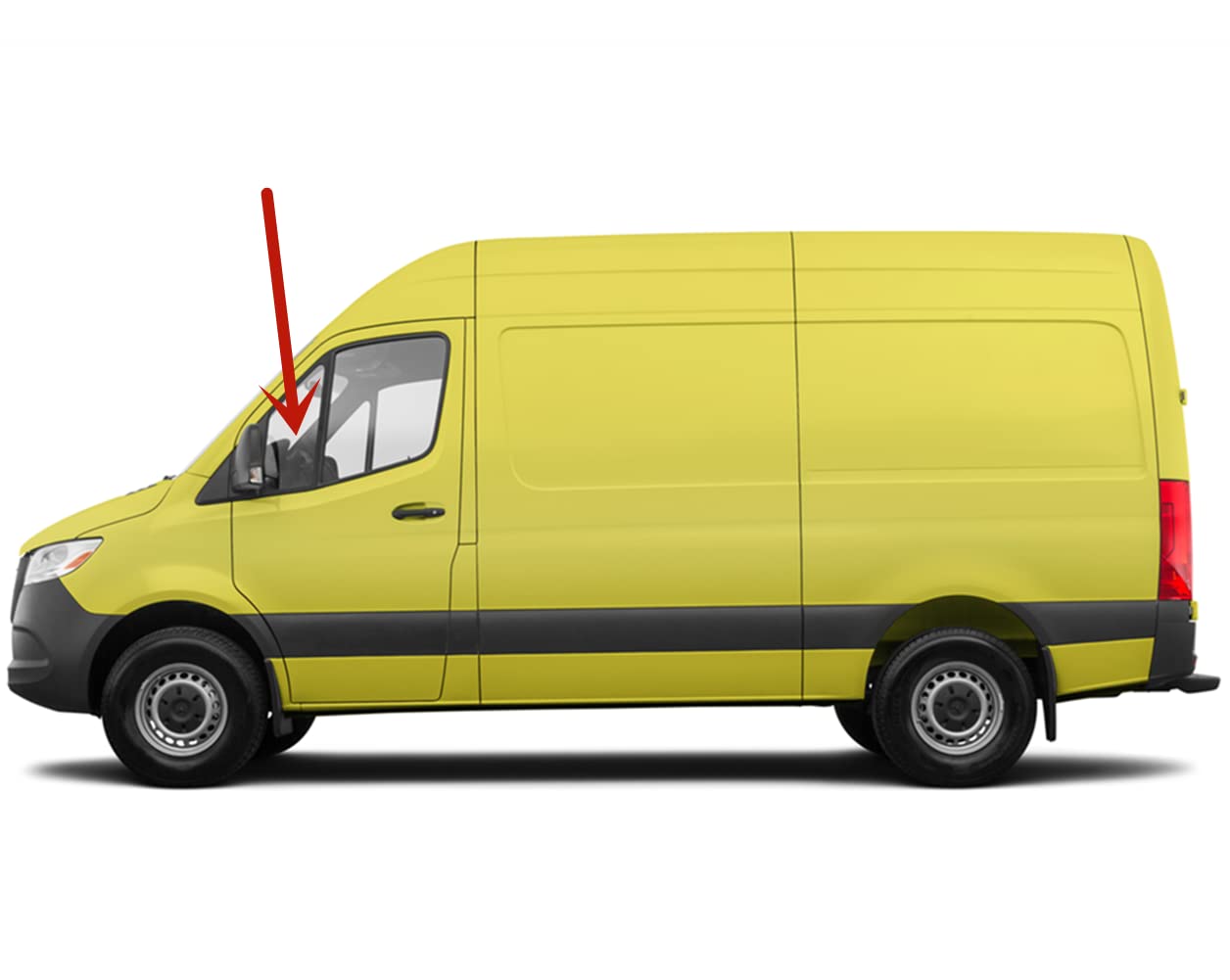 Driver Left Side Front Vent Window Vent Glass Compatible with Mercedes Benz Sprinter 1500 2500 3500 4500 2019-2024 Models