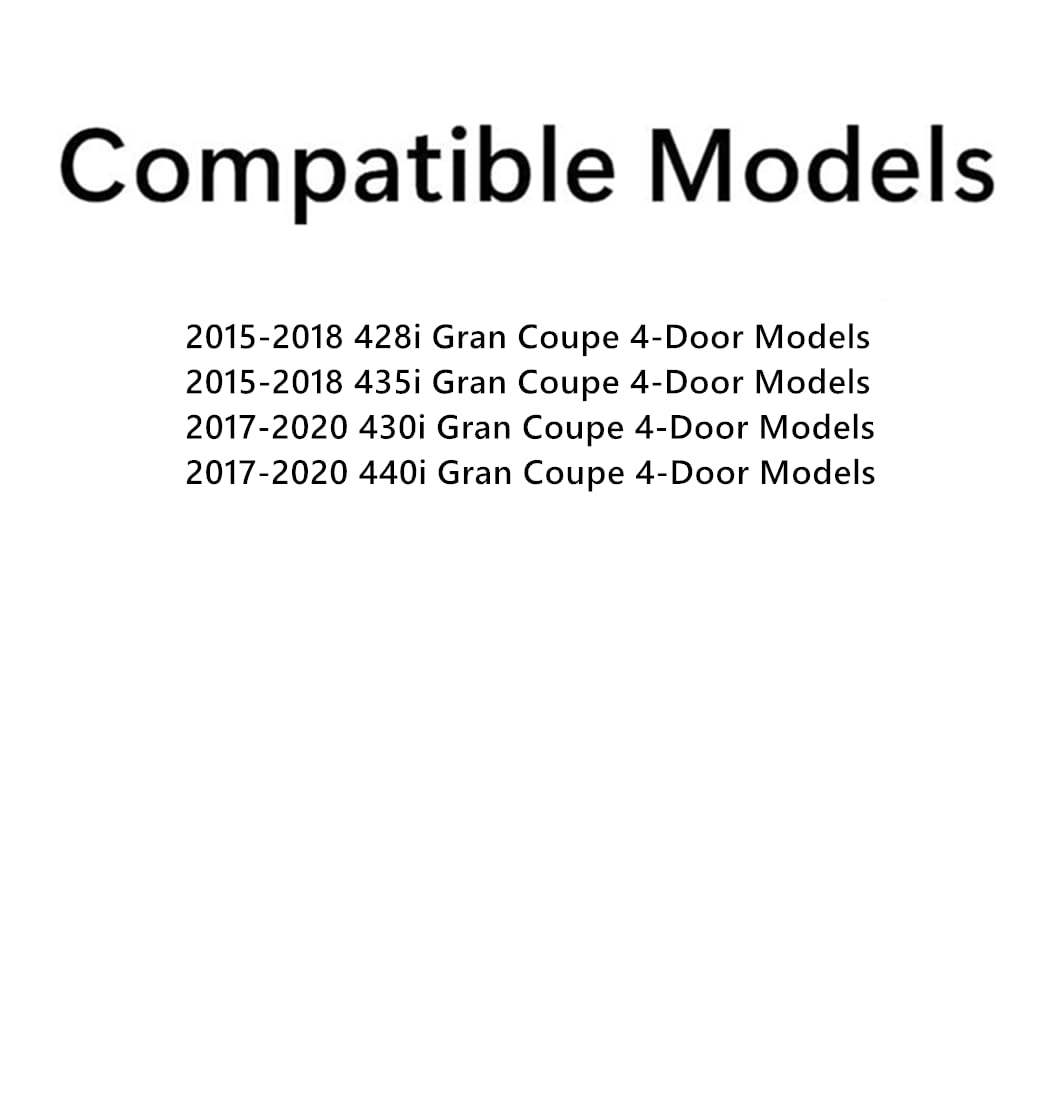 Tempered Driver Left Side Front Door Window Glass Compatible with BMW 428i 435i 430i 440i Gran Coupe 2015-2020 4-Door Models