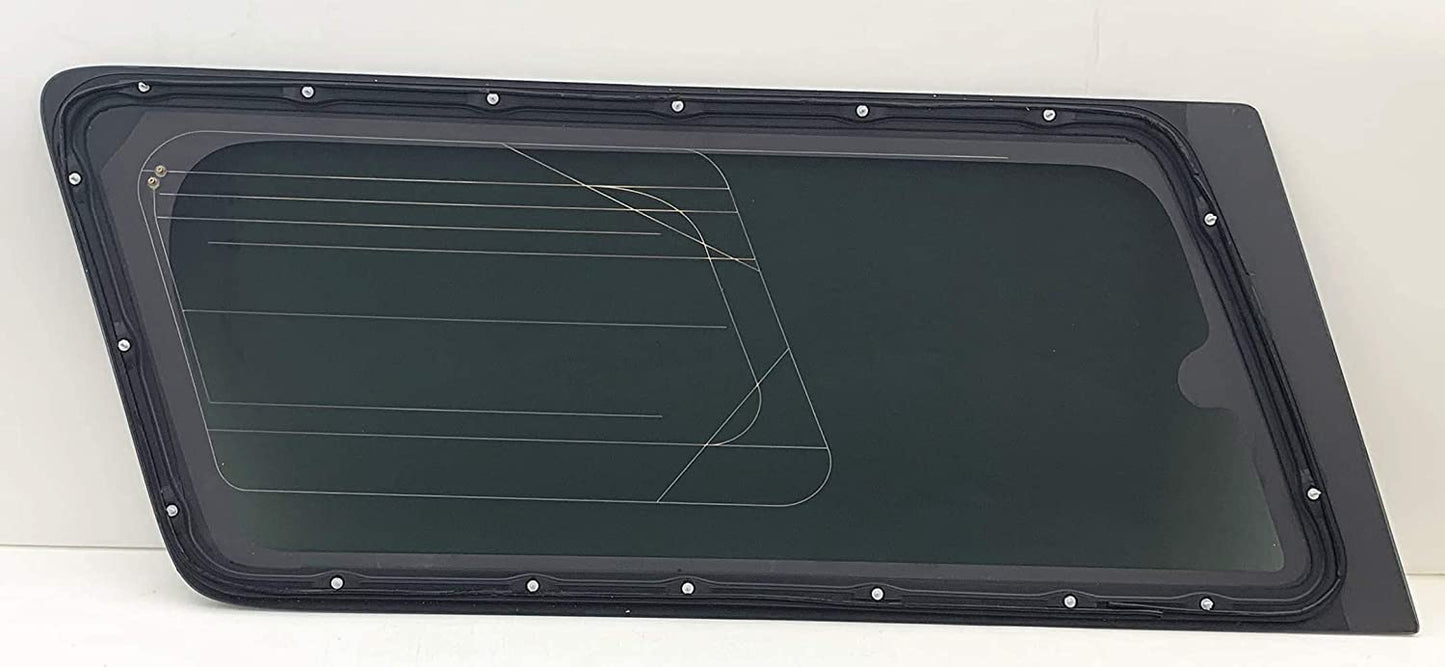 Stationary Passenger Right Side Quarter Window Quarter Glass Compatible with Ford Expedition EL Long Wheel Base 2008-2017 Models