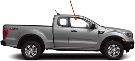 Laminated Passenger Right Side Front Door Window Door Glass Compatible with Ford Ranger Pickup 2 Door Super Cab 2019-2023 Models