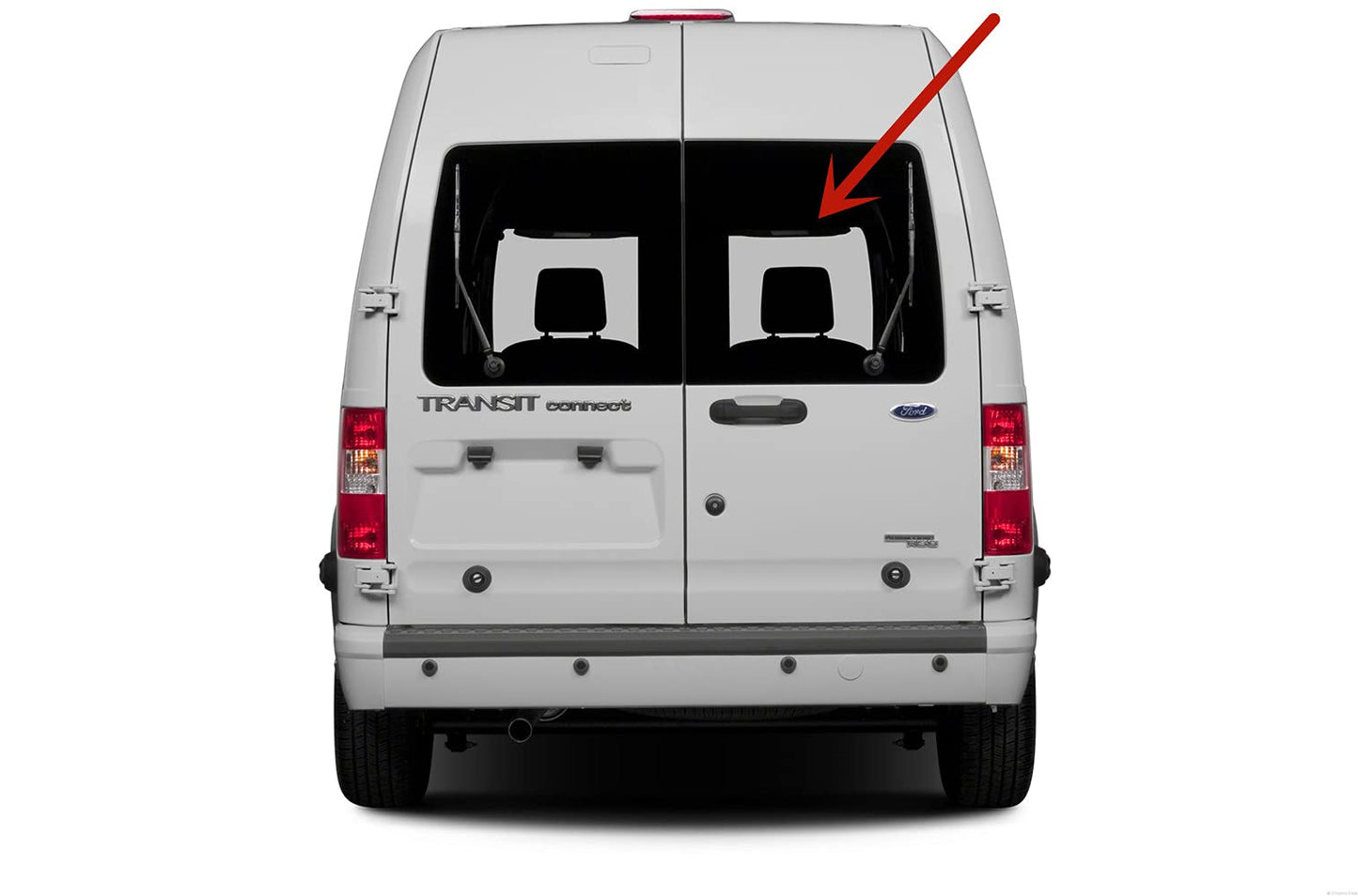 Factory Privacy Tinted Back Window Back Glass Passenger Right Side Compatible with Ford Transit Connect 2010-2013 Models