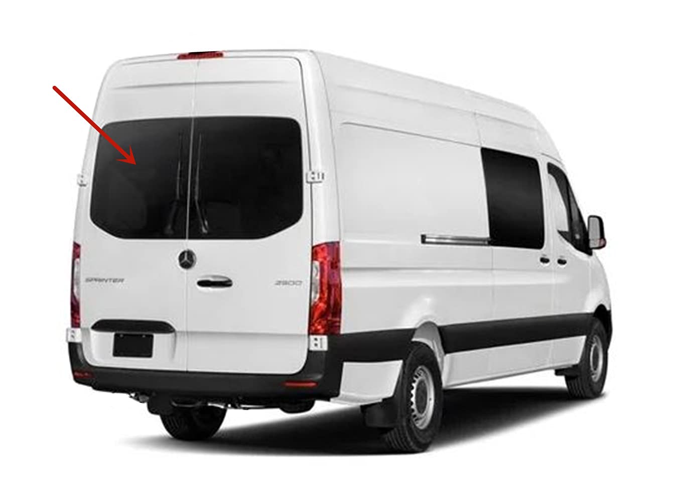 Factory Privacy Tinted Heated Back Window Back Glass Driver Left Side Compatible with Freightliner Sprinter 2007-2018 Models