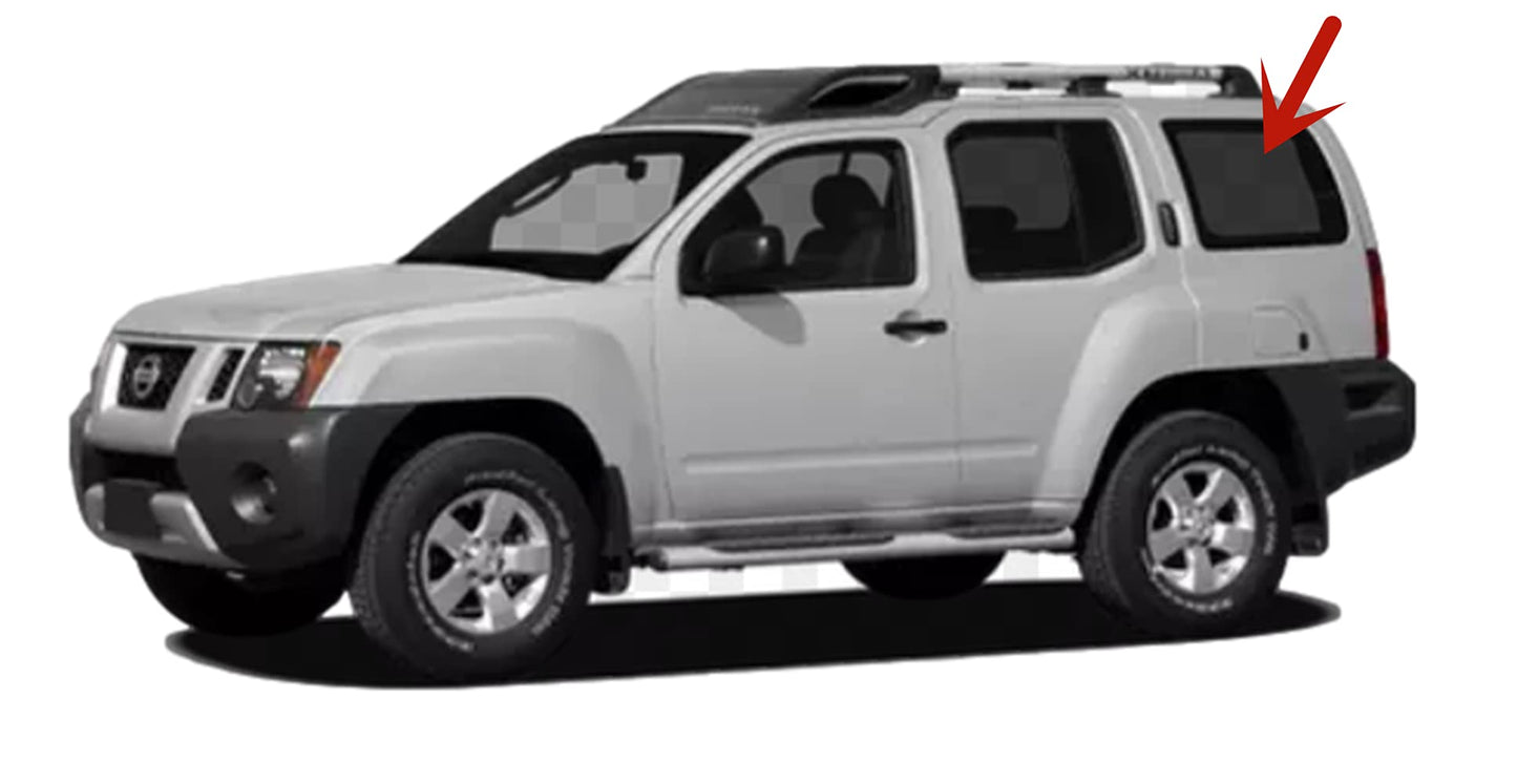 Driver Left Side Rear Quarter Glass Quarter Window Compatible with Nissan Xterra 2005-2015 Models