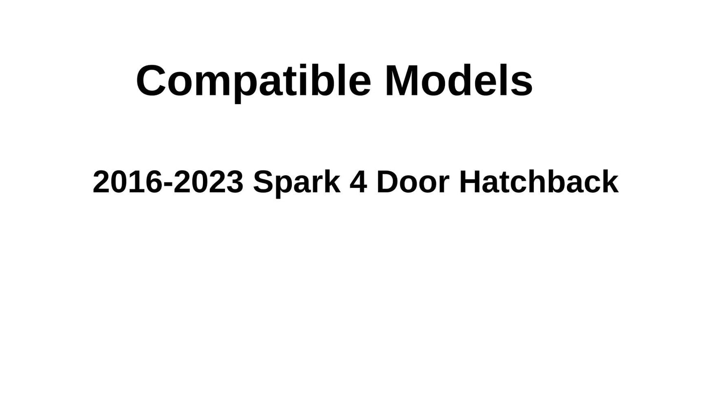 Tempered Driver Left Side Rear Door Window Door Glass Compatible with Chevrolet Spark 2016-2023 Models (Not For Spark Classic Mexico Models)