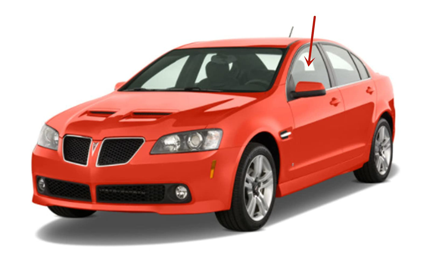 Driver Left Side Front Door Window Door Glass Compatible with Pontiac G8 4 Door Sedan 2008-2009 Models