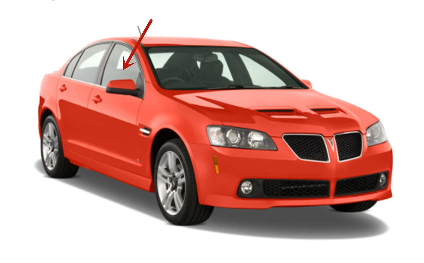 Passenger Right Side Front Door Window Door Glass Compatible with Pontiac G8 4 Door Sedan 2008-2009 Models