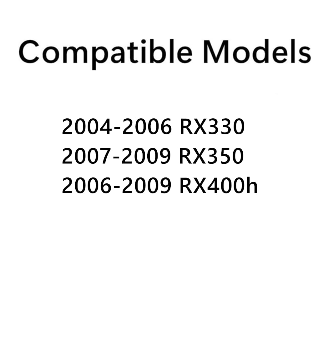 Tempered Driver Left Side Rear Quarter Window Quarter Glass Compatible with Lexus RX330 RX350 RX400h 2004-2009 Models