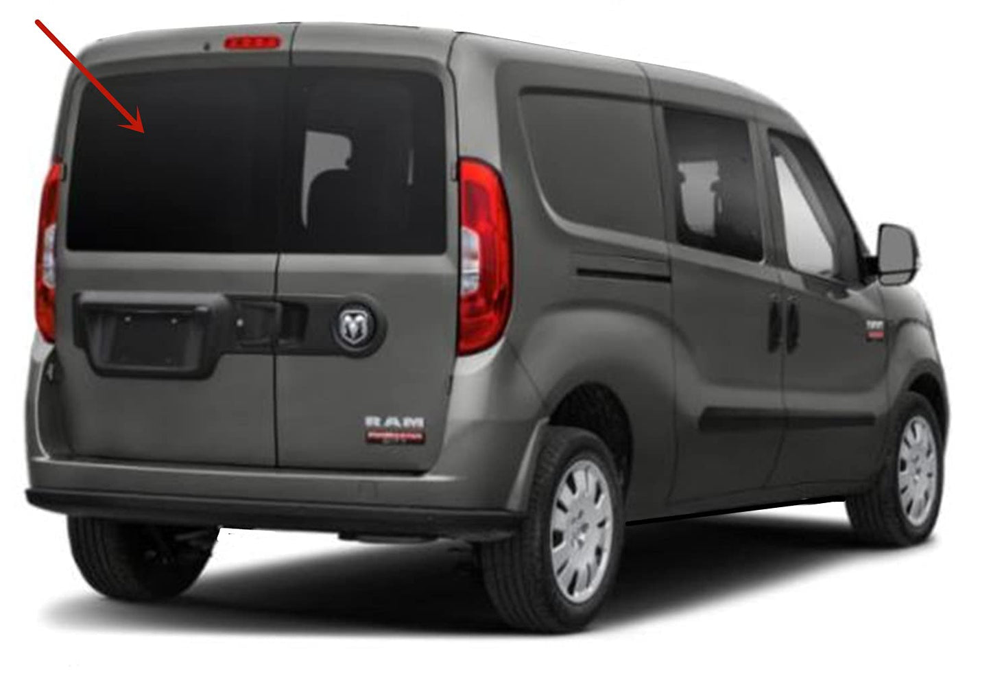 Back Window Back Glass Driver Left Side Compatible with Ram Promaster City Cargo Van 2015-2022 Models
