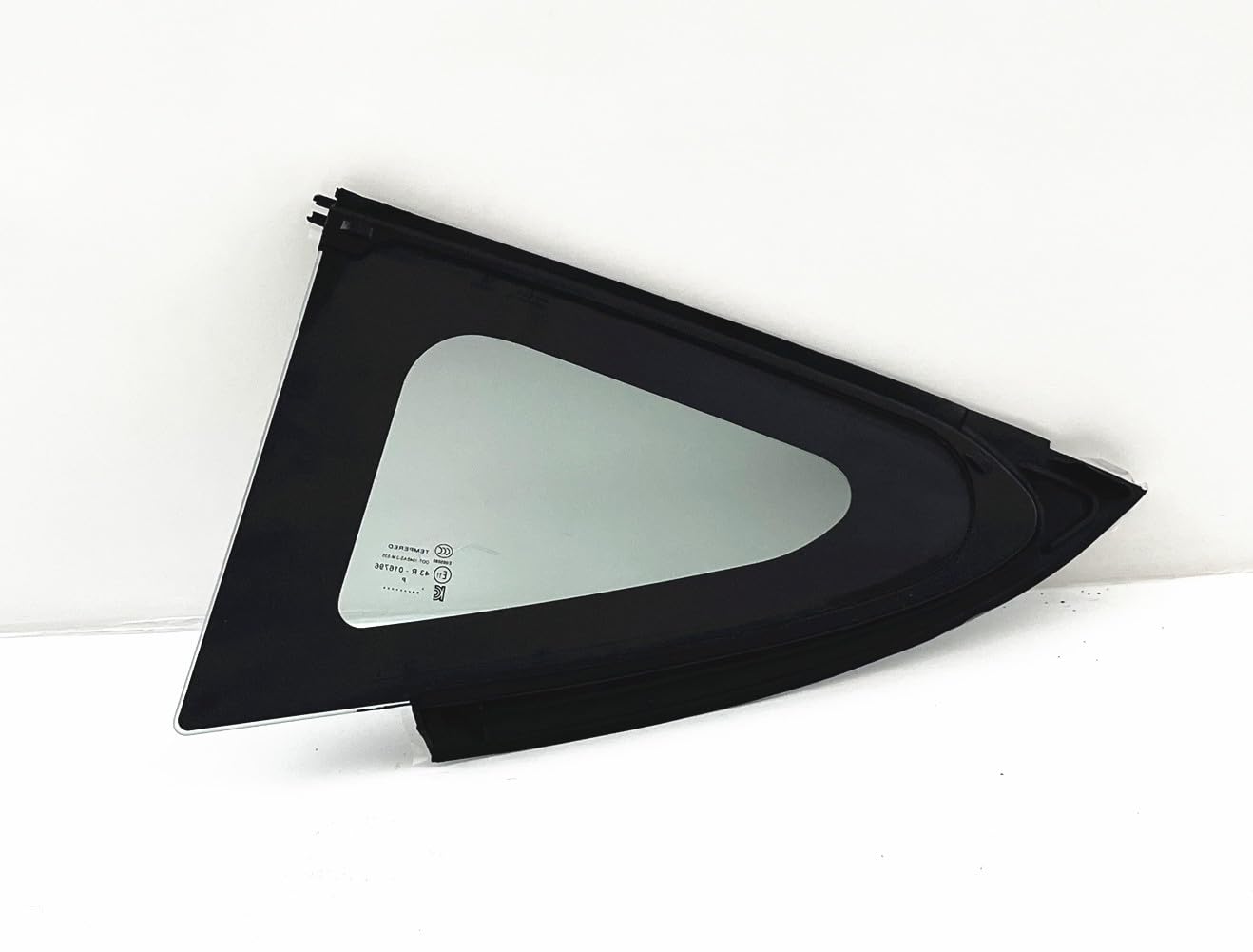 Chrome Moulding Style Passenger Right Side Rear Quarter Window Quarter Glass Compatible with Tesla Model 3 2017-2023 Models