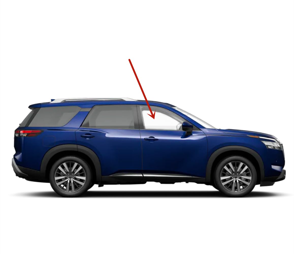 Laminated Passenger Right Side Front Door Window Door Glass Compatible with Nissan Pathfinder 2022-2025 Models