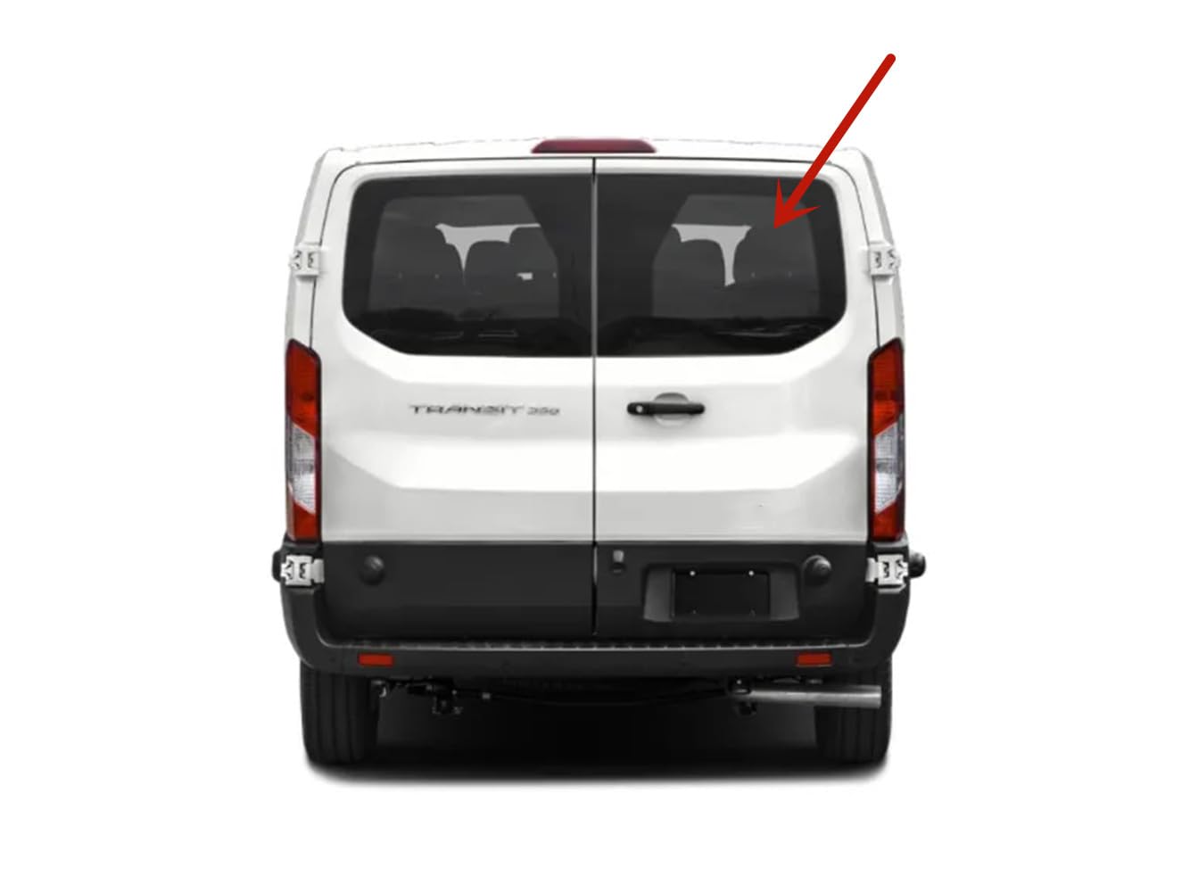 Heated Rear Back Window Back Glass Passenger Right Side Compatible with Ford Transit 83.2" Low-Roof Van 2015-2025 Models (Not for Mid/High Roof Transit, or Transit Connect)
