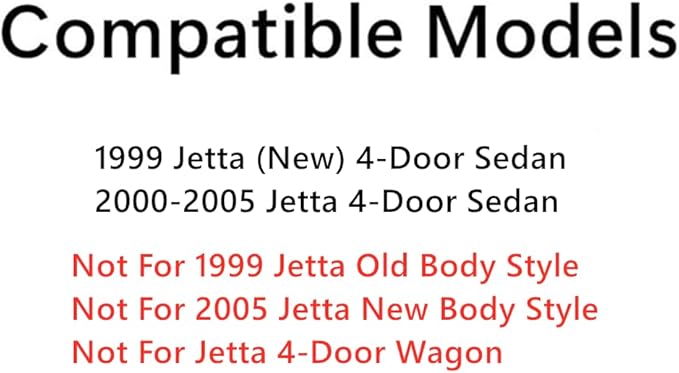 Driver Left Side Rear Vent Glass Vent Window Compatible with Volkswagen Jetta 2000-2005 / Jetta New 1999 4 Door Sedan Models (Not For Wgaon Or 2005 New Jetta)