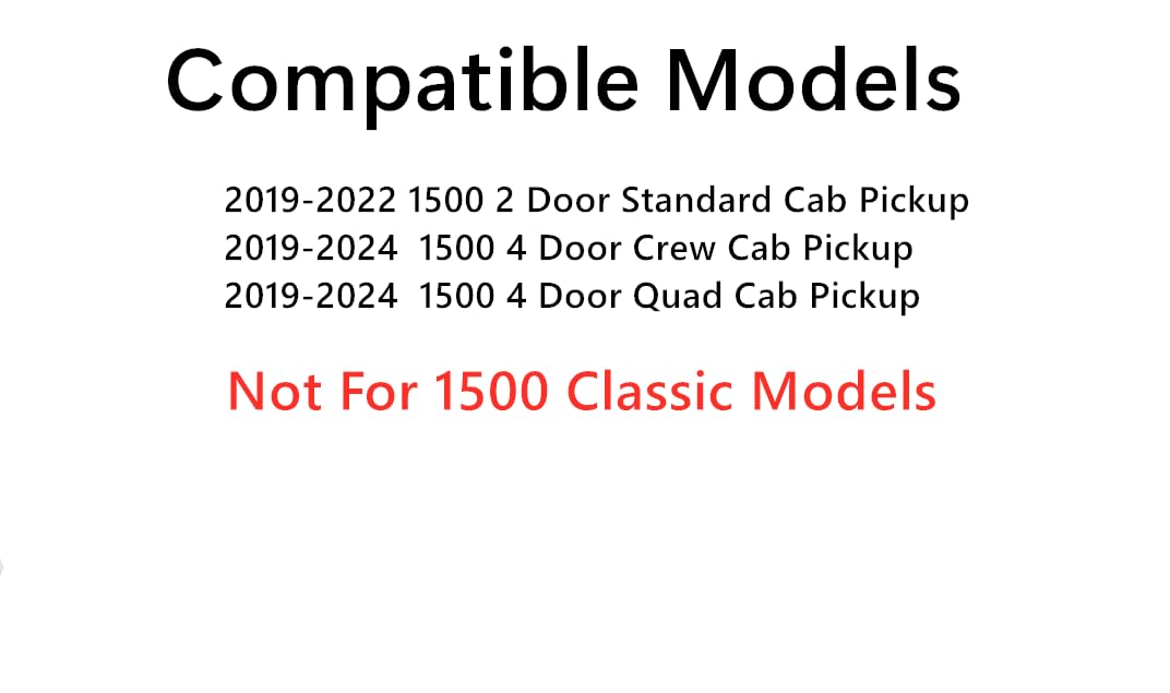 Heated Privacy Stationary Back Window Back Glass Compatible with Ram Pickup 1500 2019-2024 Models (Not For 1500Classic)