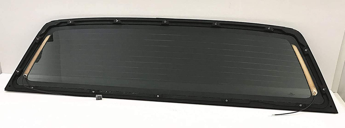Heated Privacy Stationary Back Window Back Glass Compatible with Ford F150 Pickup 2004-2014 Models