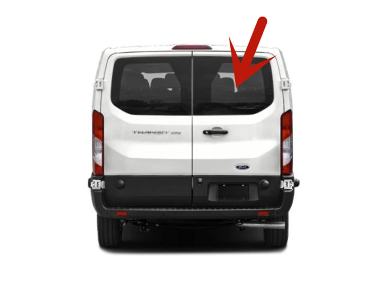 Heated Back Window Back Glass Passenger Right Side Compatible with Ford Transit 83.2" Low-Roof Van 2015-2025 Models (Not for Mid/High Roof Transit, or Transit Connect)