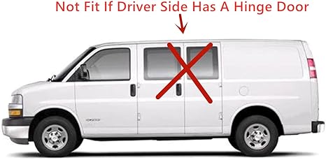 Stationary Driver Left Side Rear Window Glass Compatible with Chevrolet Express/GMC Savana 2003-2025 Models