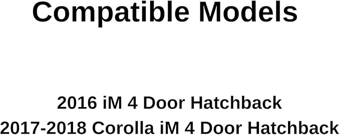 Rear Heated Back Window Back Glass Compatible with Toyota Corolla iM 2017-2018 Models/Scion iM 2016 Models