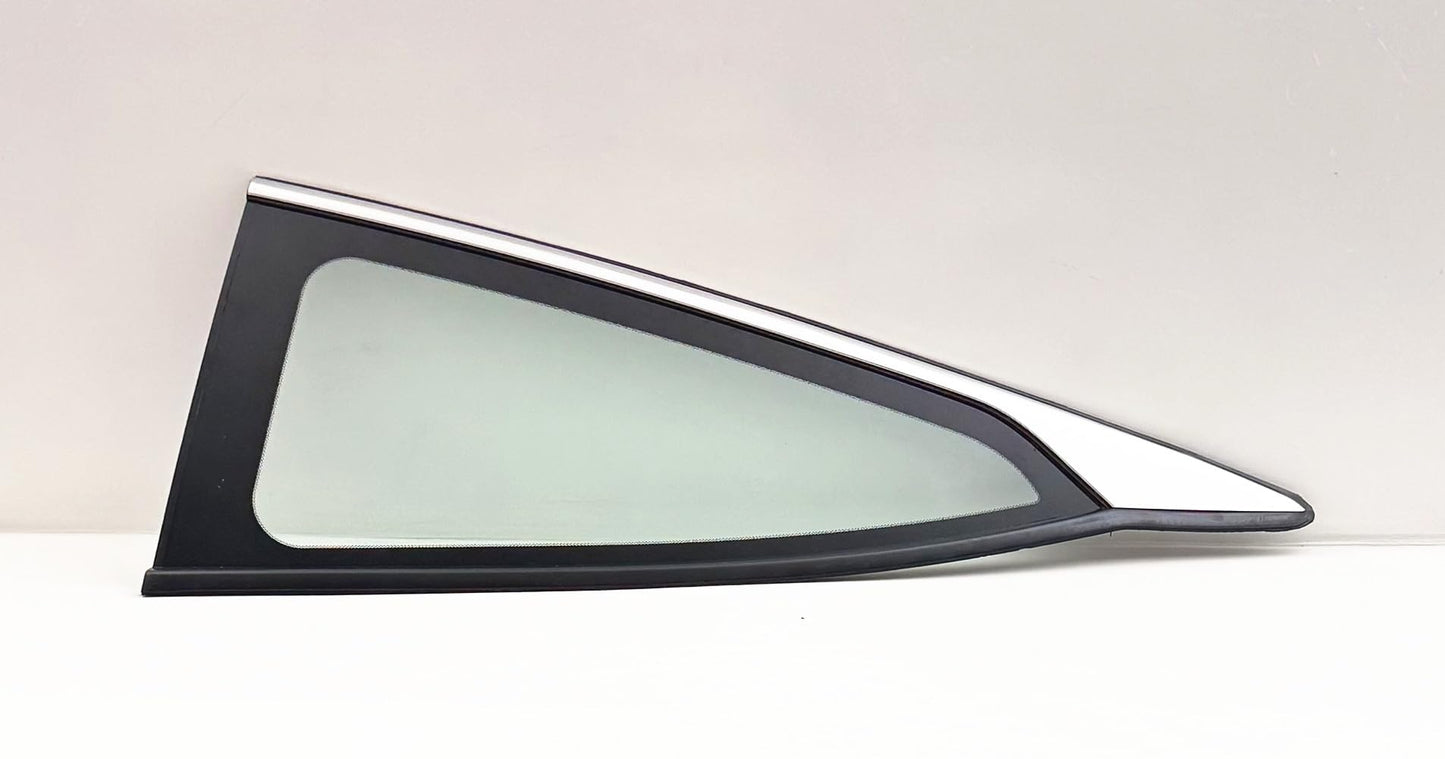 Tempered Driver Left Side Quarter Window Quarter Glass Compatible With Honda Civic 2-Door Coupe 2016-2021 Models (Not For 4-Door Models)