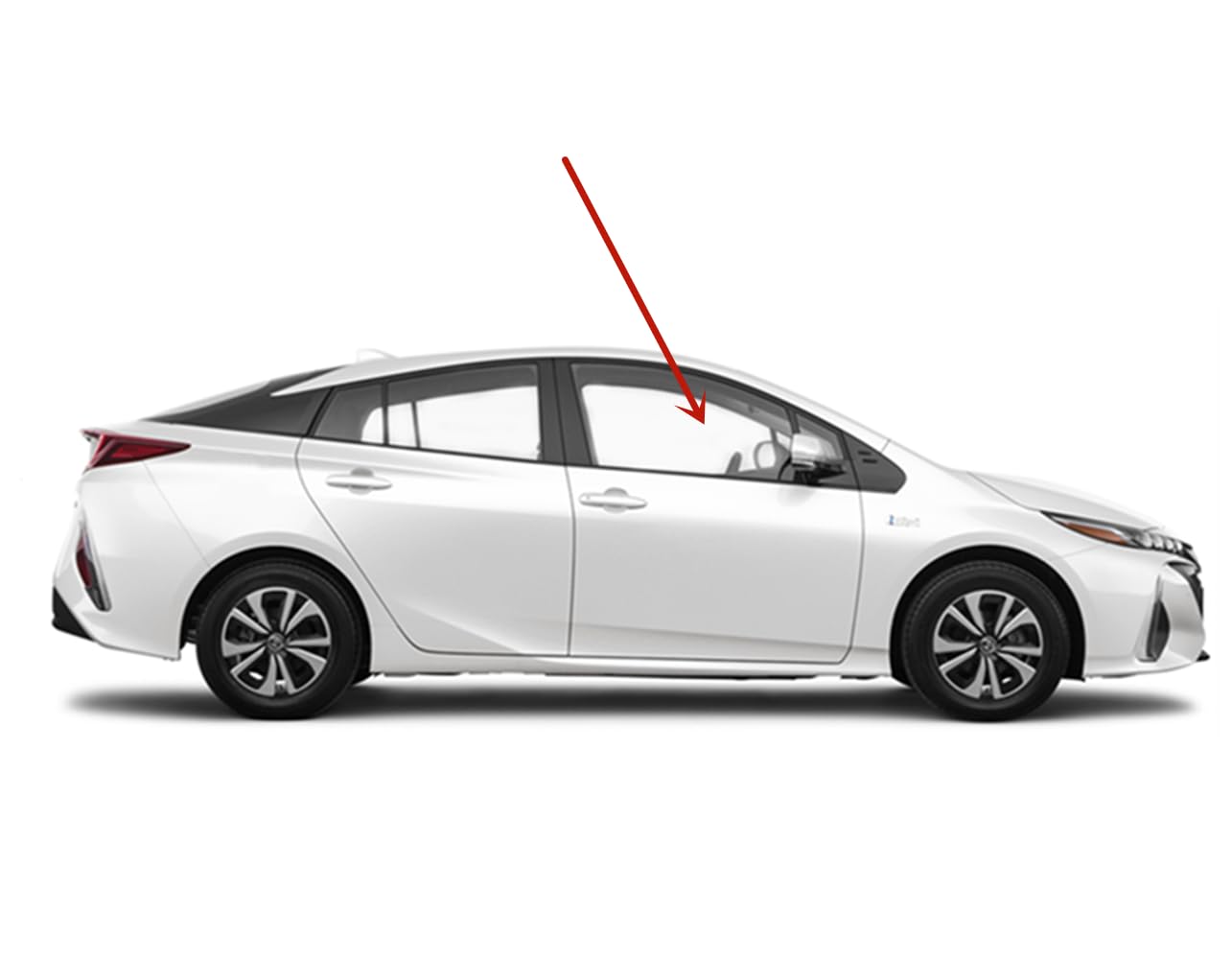 Laminated Passenger Right Side Front Door Window Door Glass Compatible with Toyota Prius / Prius Prime 2016-2022 Models