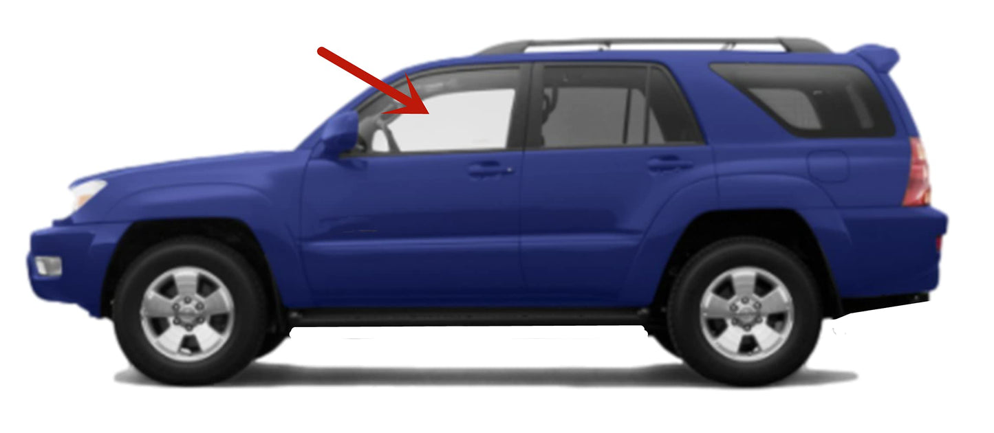 Driver Left Side Front Door Window Door Glass Compatible with Toyota 4Runner 2003-2009 Models